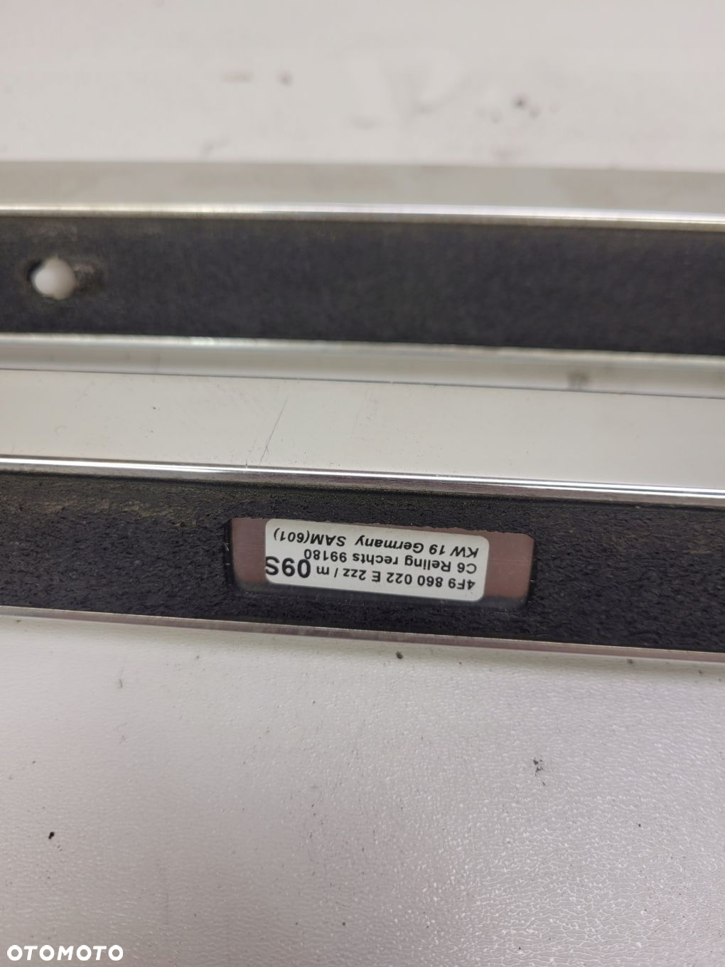 RELING DACHOWY CHROM KOMPLET AUDI A6 C6 4F9860022E - 8