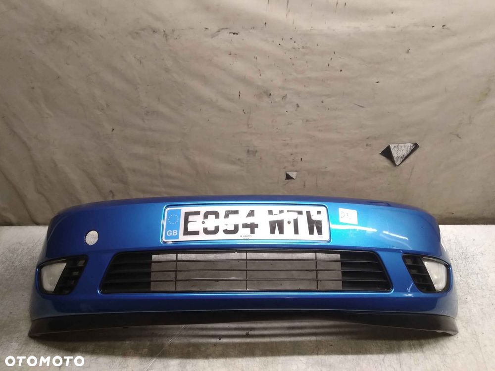 ^ ZDERZAK PRZÓD PRZEDNI FORD FIESTA MK.6 6 VI NIEBIESKI BŁĘKITNY HALOGENY - 2