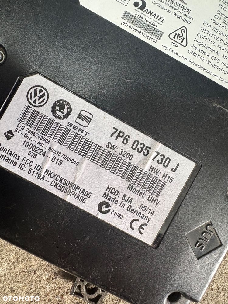 Moduł bluetooth VW 7P6 035 730J - 2