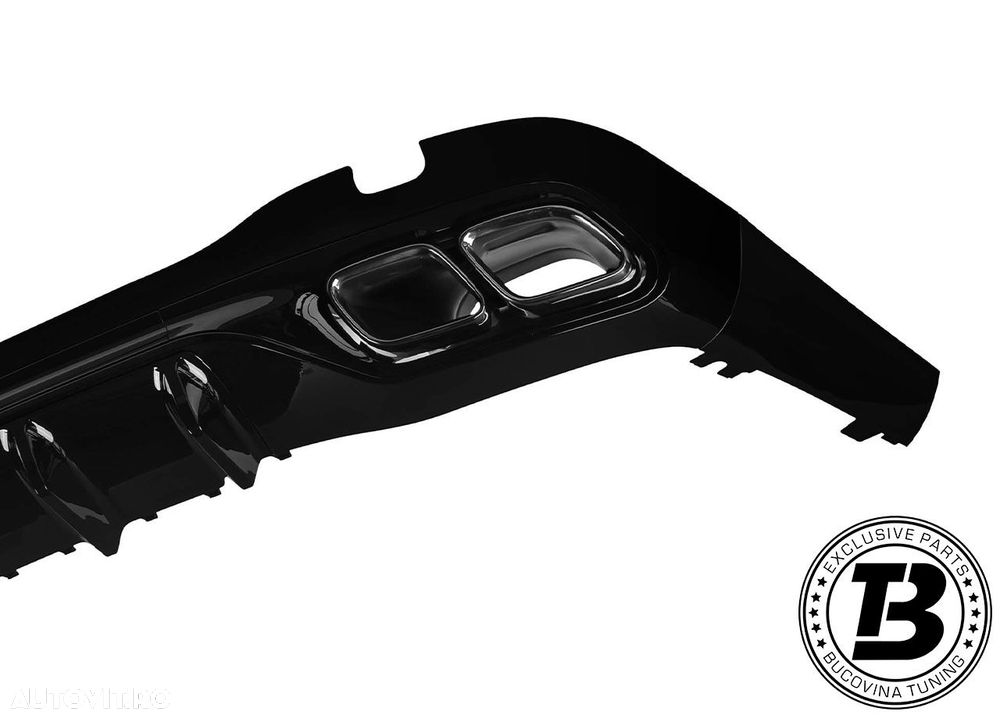 Difuzor Bara Spate cu Ornamente compatibil cu Mercedes C Class W206 C63 Design - 11
