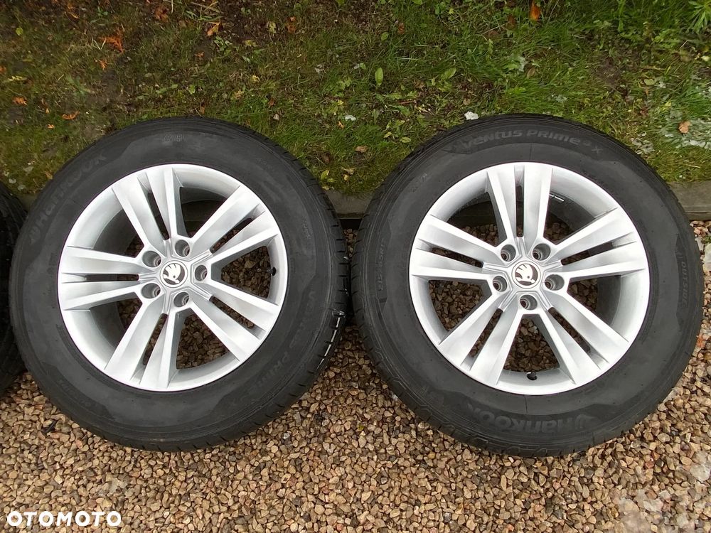 Skoda Kodiaq Karoq Kamiq Alufelgi 17 z oponami 215/65/17 5x112 Hankook Ventus Prime 3X 2023r - 4