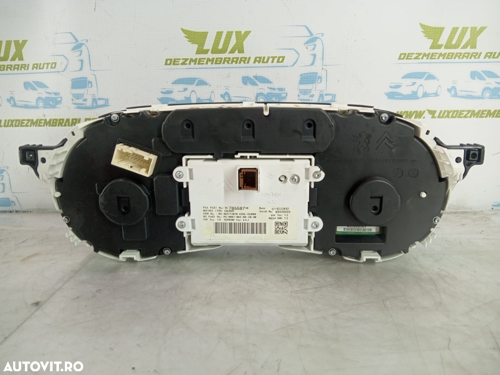 Ceasuri de bord 9678558780 Peugeot 208 1 [2012 - 2016] - 2