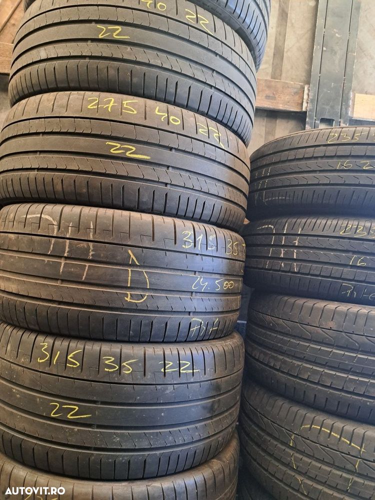 Set anvelope 315/35 R22 cu 275/40 R22 Pirelli cu steluta BMW X7 - 2