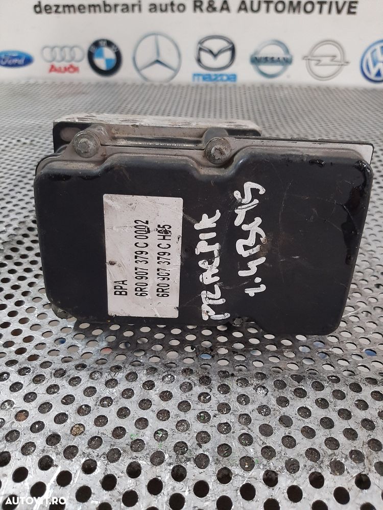 Modul Pompa Unitate ABS Skoda Praktik Roomster Fabia 2 Cod 6R0907379C Vanduta De Firma Cu Garantie - 6