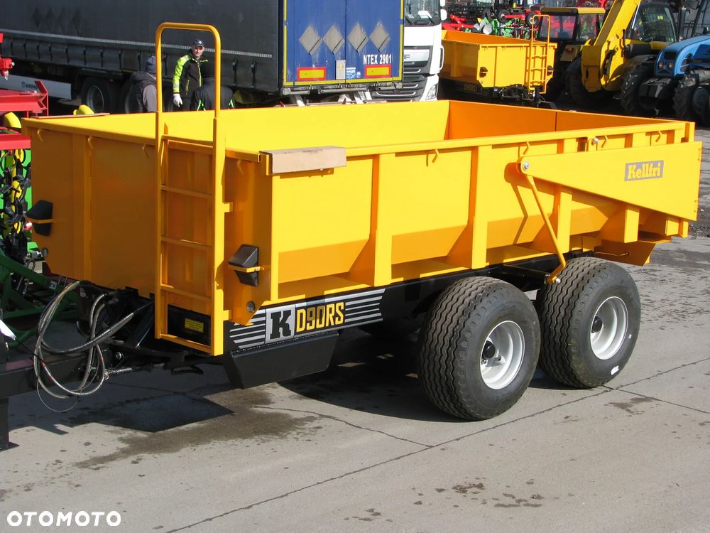 Inny Przyczepa budowlana KELLFRI - 6Ton - 9-Ton skorupowa - wywrot do tyłu - 19
