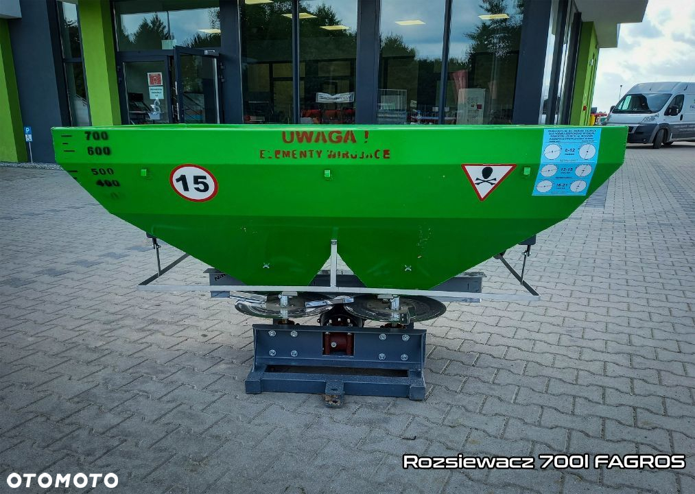 NOWY Rozsiewacz nawozu  STRUMYK  LEJEK do nawozu siewka 200l 300l 400l 500l DUŻE RABATY - 15