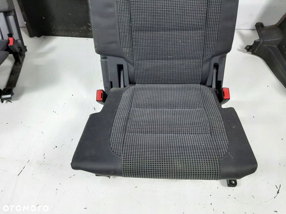 VW TOURAN 05R FOTELE TYL 3 RZAD 1T0885866 1T0885865  PASY BOCZKI PODLOGA - 12