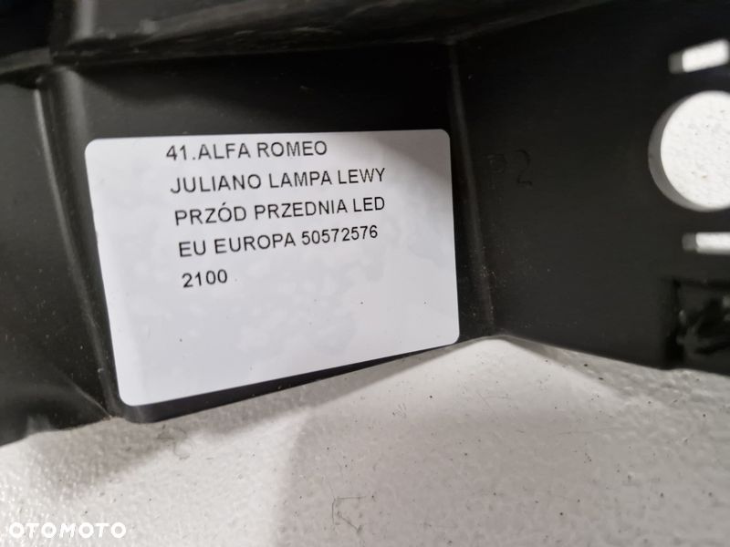 alfa romeo junior milano lampa lewy przód lewa przedni reflektor led eu 50572576 - 8