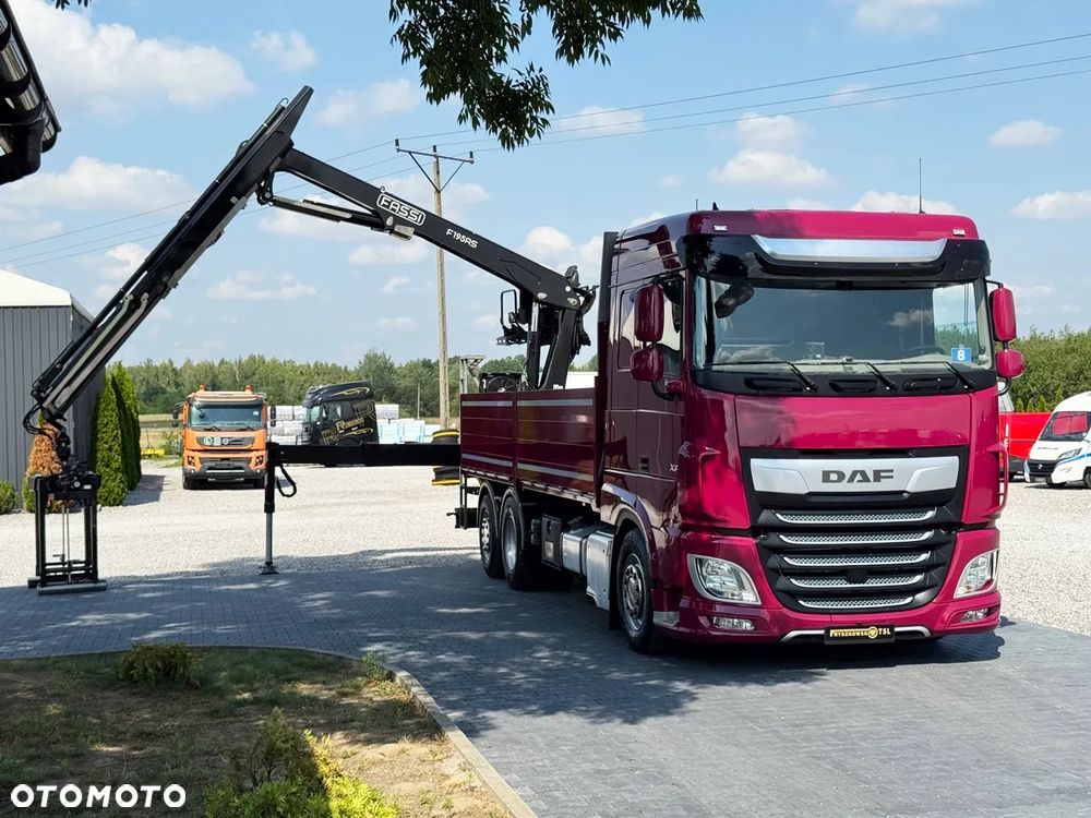 DAF XF 450/6X2/HDS HIAB FASSI F195AS/CAŁY NA PODUCHACH/CHWYTAK PALETOWY Z ROTATOREM/UDZWIG 1600 KG NA 11M/ Z NIEMIEC - 20
