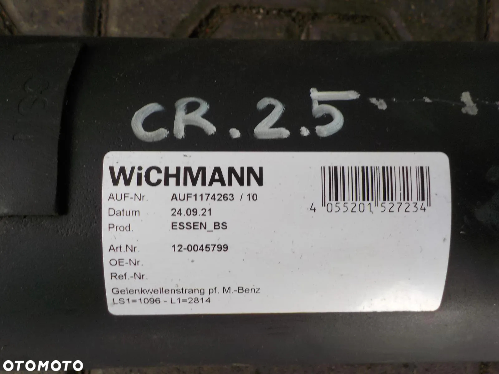 VW CRAFTER 2.5 TDI ADBLUE ŚREDNI WAŁ NAPĘDOWY 281CM - 4