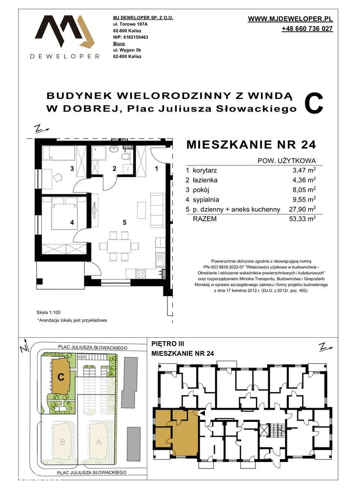 Mieszkanie nr 24 na "Osiedlu Dobre" budynek C