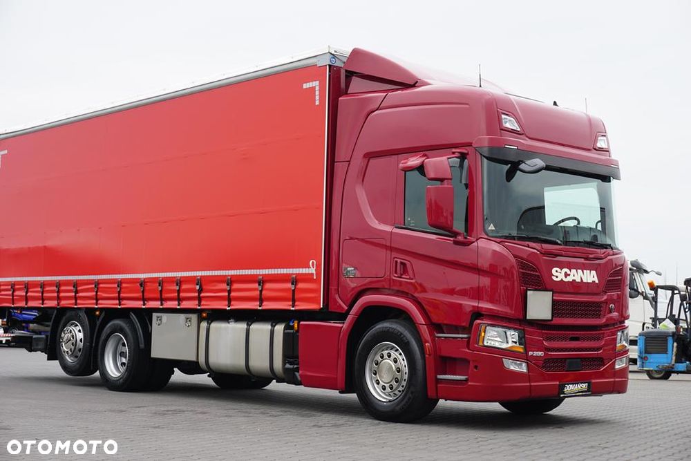 Scania P 280 / ACC / E 6 / FIRANKA + WINDA / 20 PALET / DŁ. 8,2 M / OŚ SKRĘTNA - 32