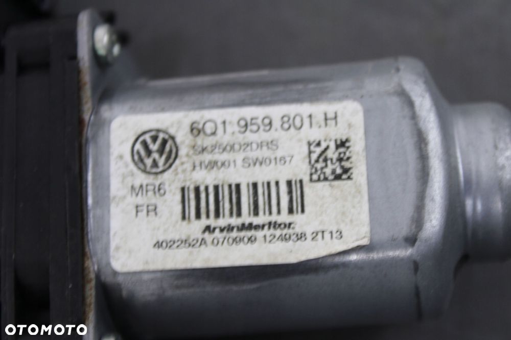 skoda fabia ii 07r- podnośnik szyby prawy przód przedni 6q1959801h - 4