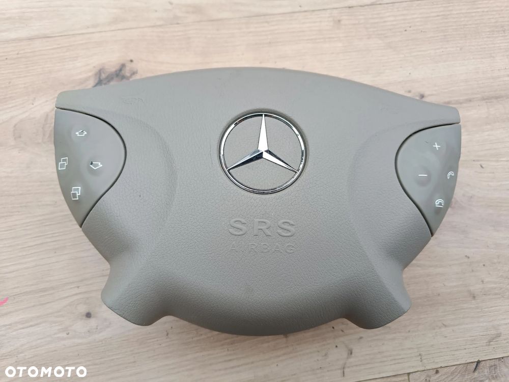 MERCEDES W211 AIRBAG KIEROWNICY PODUSZKA KIEROWCY BEŻOWA BANAN - 1