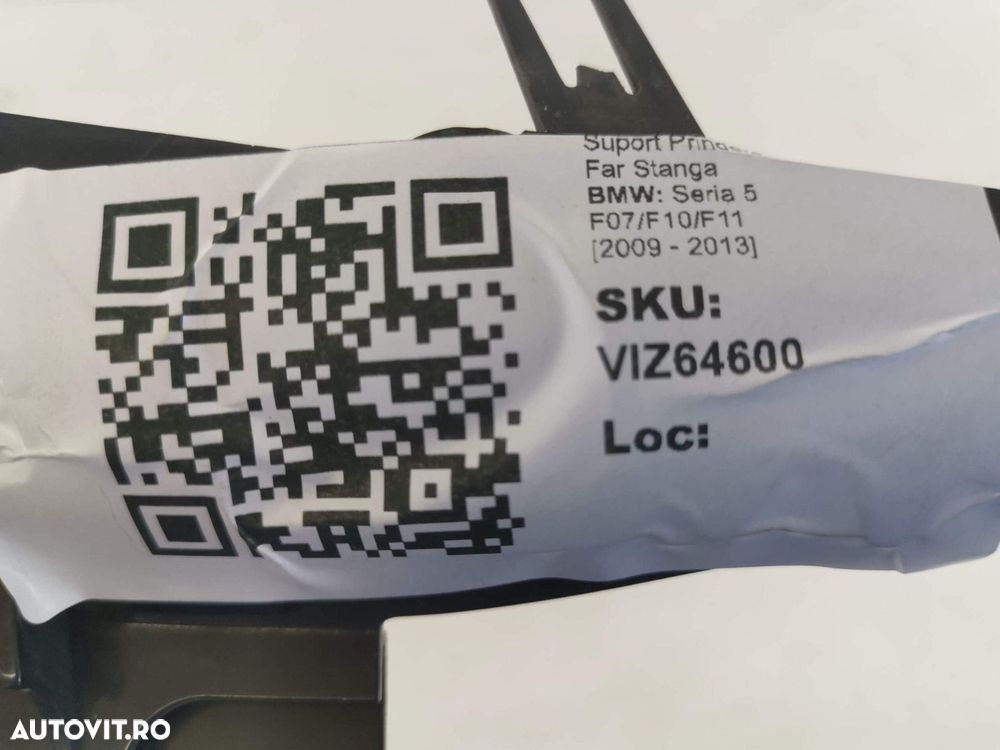 Suport Prindere Far Stanga BMW Seria 5 F07/F10/F11 2009 2010 2011 2012 - 4