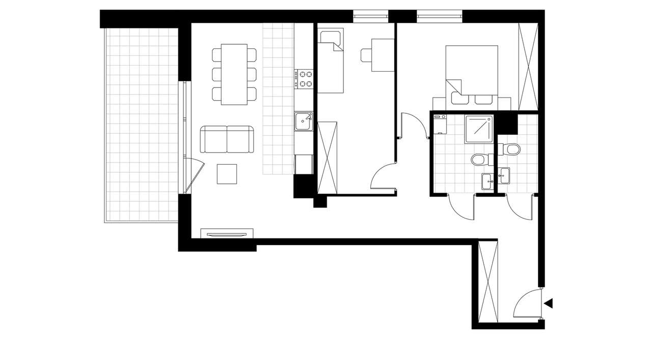 3-pokojowe mieszkanie 70m2 + balkon - Pełny obrazek: 4/12