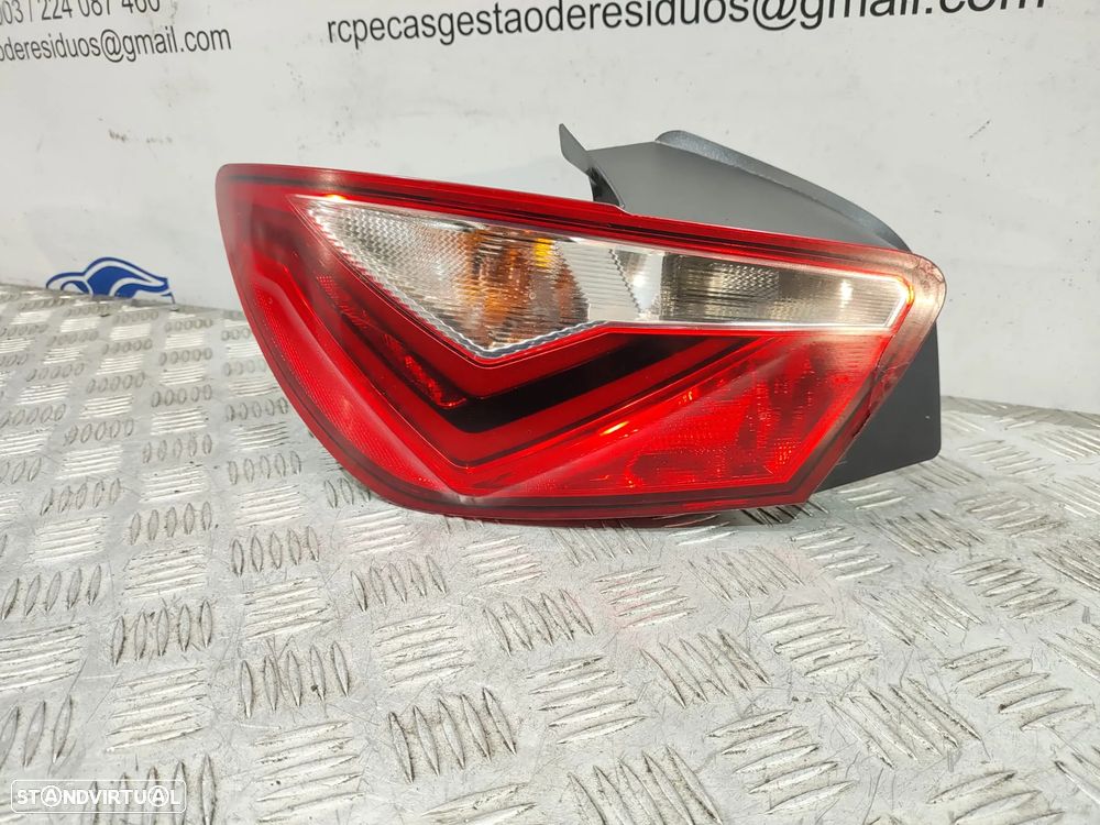 Conjunto Farolins Led Tras Traseiro Direito Esquerdo Seat Ibiza 4 IV 6J Facelift 3 Portas Original - 9
