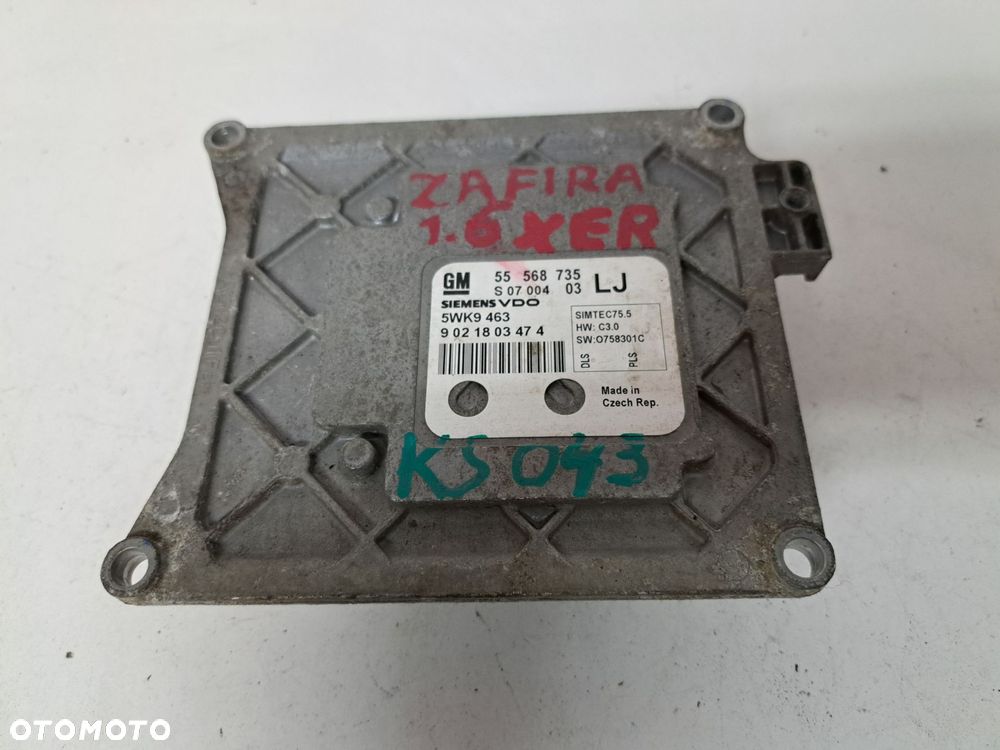 Opel Zafira B z16 XER sterownik silnika 55568735 - 1