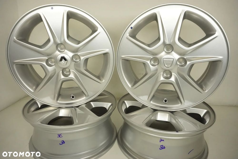 FELGI ALUMINIOWE 15 DACIA SANDERO STEPWAY DOKKER SPRING JOGGER LODGY RENAULT CLIO ZOE CAPTUR MEGANE KANGOO  ORYGINAŁ