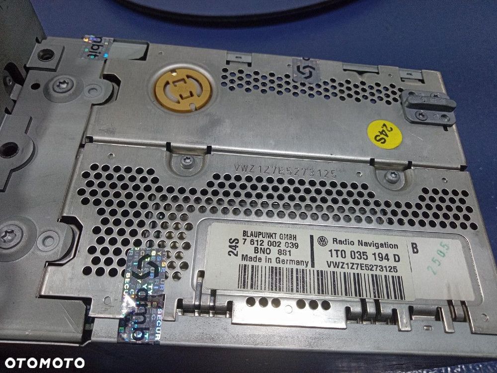 VW PASSAT B6 GOLF V RADIO NAWIGACJA OEM BNO881 1T0035194D - 8
