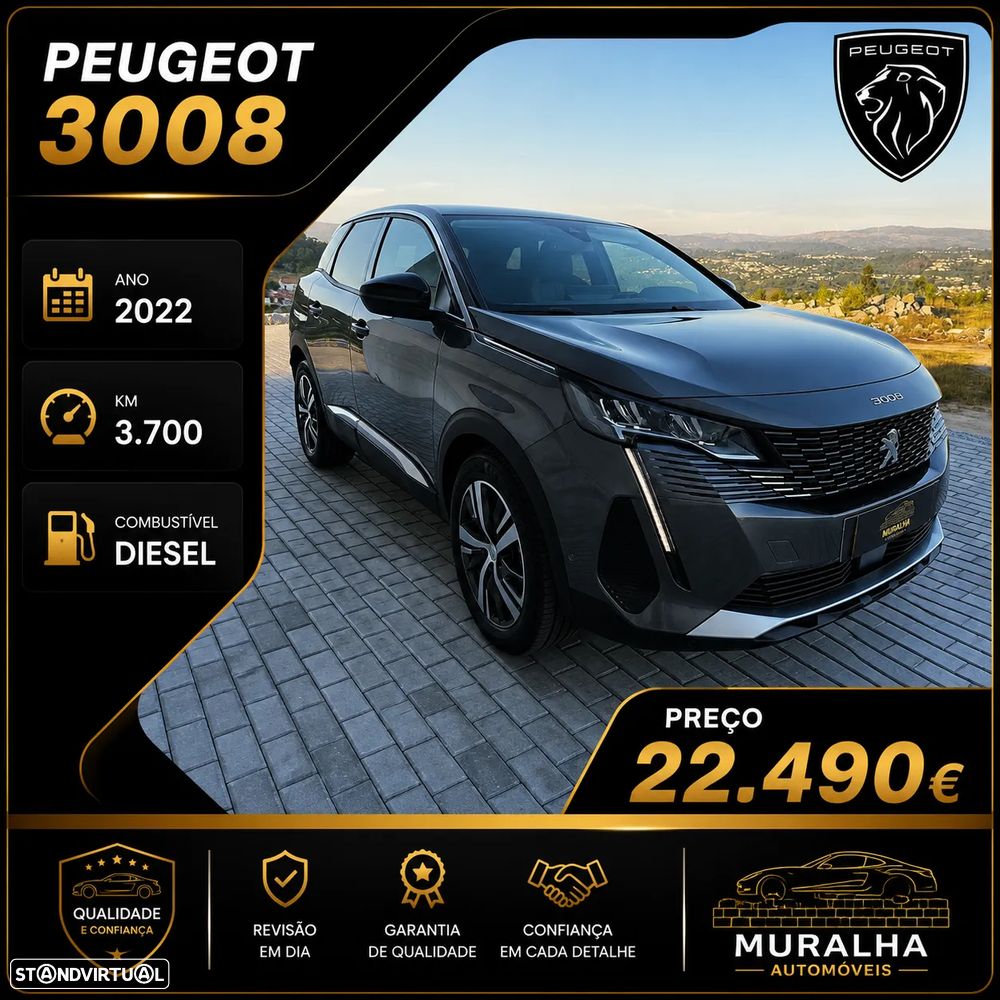 Peugeot 3008 1.5 BlueHDi Allure Baixo Consumo EAT8 - 1