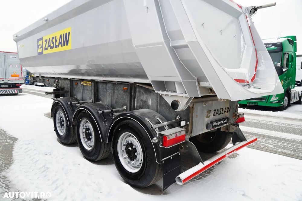 Zaslaw WYWROTKA  25 m3 / STALOWA / RYNNA / OŚ PODNOSZONA - 11