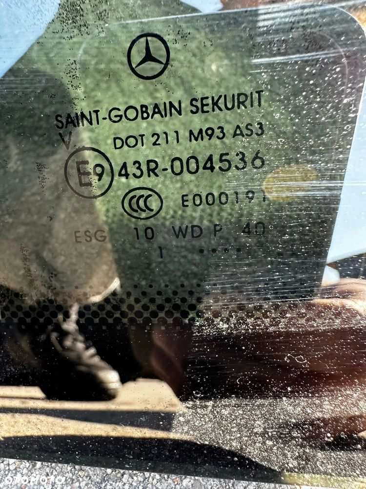 Szyba Tylna Lewa Karoseryjna Boczna Uchylna Mercedes Viano W639 AS3 - 6