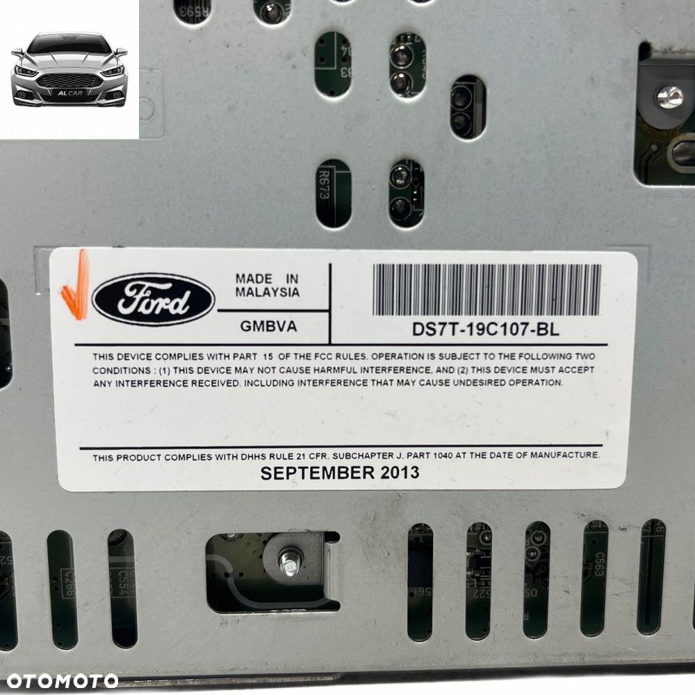 RADIO SYNC 2 FORD FUSION USA DS7J-19C107-BL - 3
