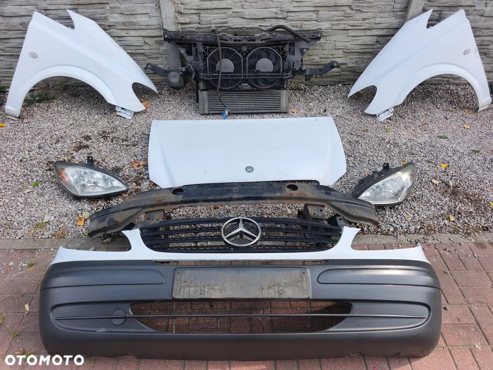 Przód kompletny przodek Mercedes-Benz Vito w639 przedlift 2003-2010 biały - 2