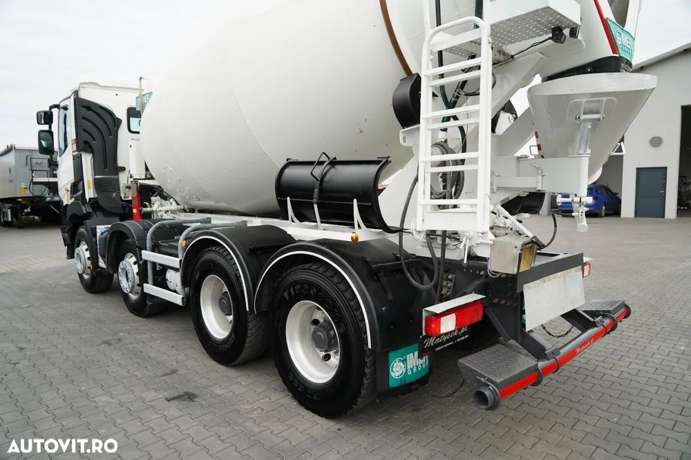 Renault C 430 / 8X4 / BETONIERĂ / CONVERTITOR 9 M3 / JANTE DIN ALIAJ / CAMERĂ / EURO 6 / - 14