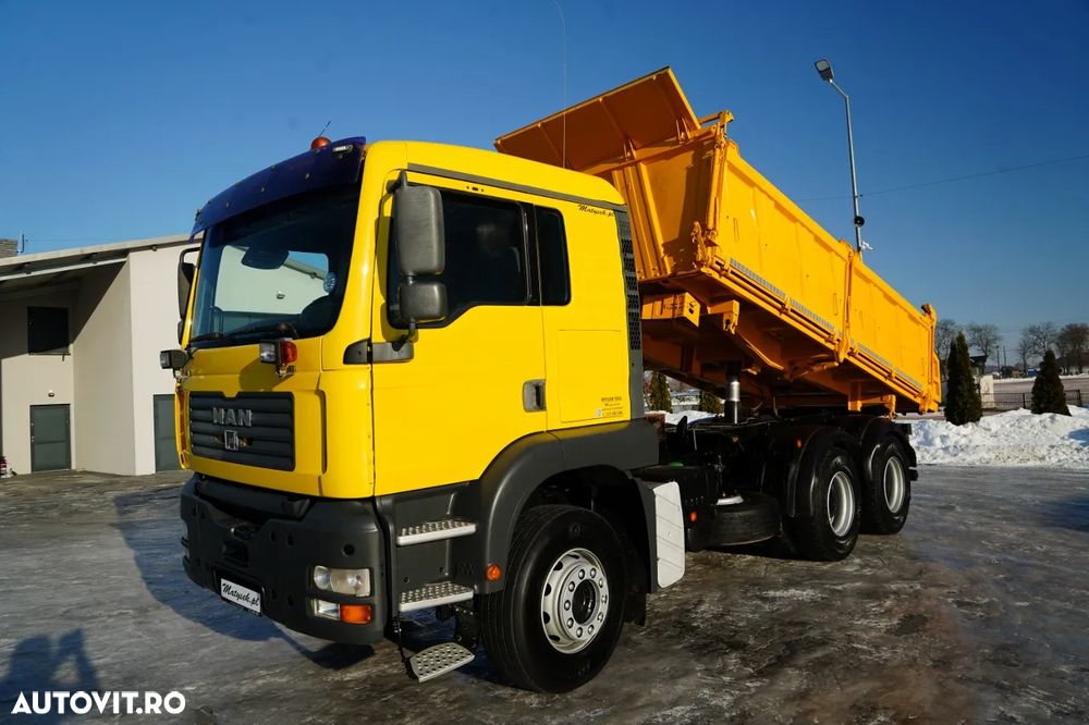 MAN TGA 26.410 / 6x4 / BASCULATOR 3 LATURĂ / MEILLER KIPER / MANUAL / - 2