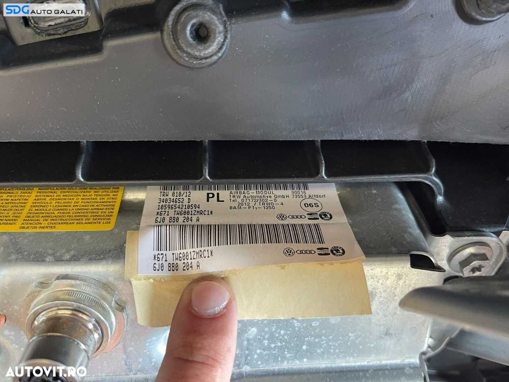 Plansa Bord cu Airbag Pasager Seat Ibiza 5 6J 2008 - 2012 Cod 6J1857003G 6J1857067 6J0880204A [LC1918] - 14