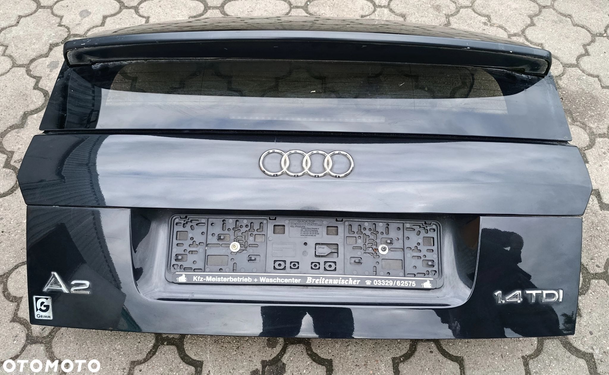 Audi A2 klapa tylna tył kolor: LZ9W bez malowania - 1