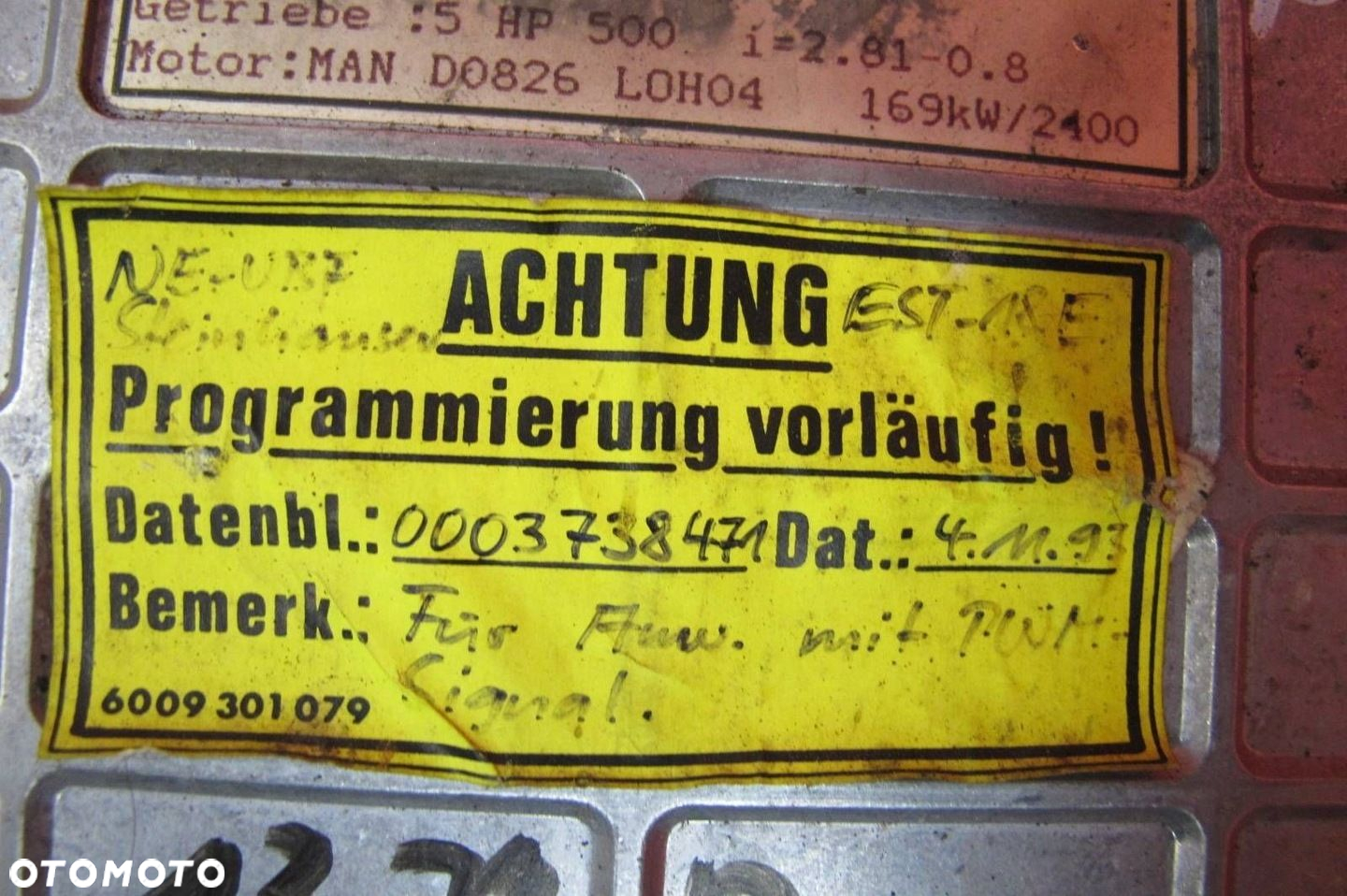 MAN AUTOBUS 13.230 HOCL STEROWNIK KOMPUTER SKRZYNI BIEGÓW 0260001009 - 4