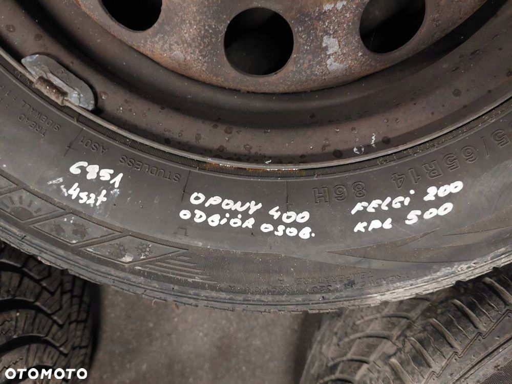 KOŁA FELGI OPONY CAŁOROCZONE 4 SZT 4x108 5,5Jx14 ET47,5 185/65R14 FORD - 2