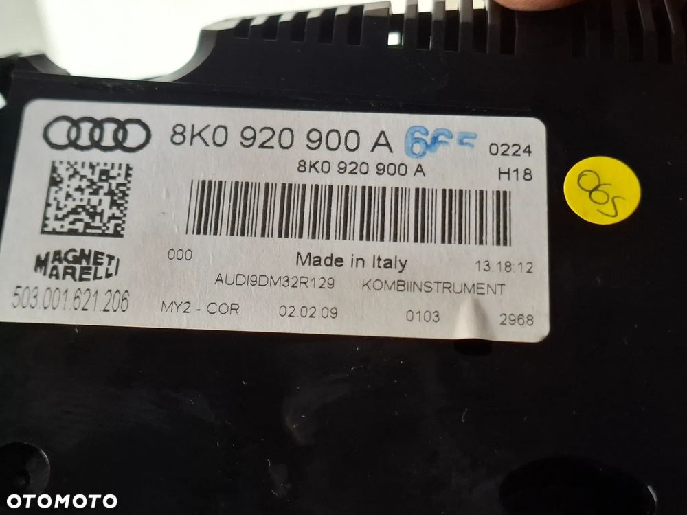 LICZNIK ZEGARY AUDI A4 B8 TFSI 8K0920900A SLASK WYSYLKA VAT - 2