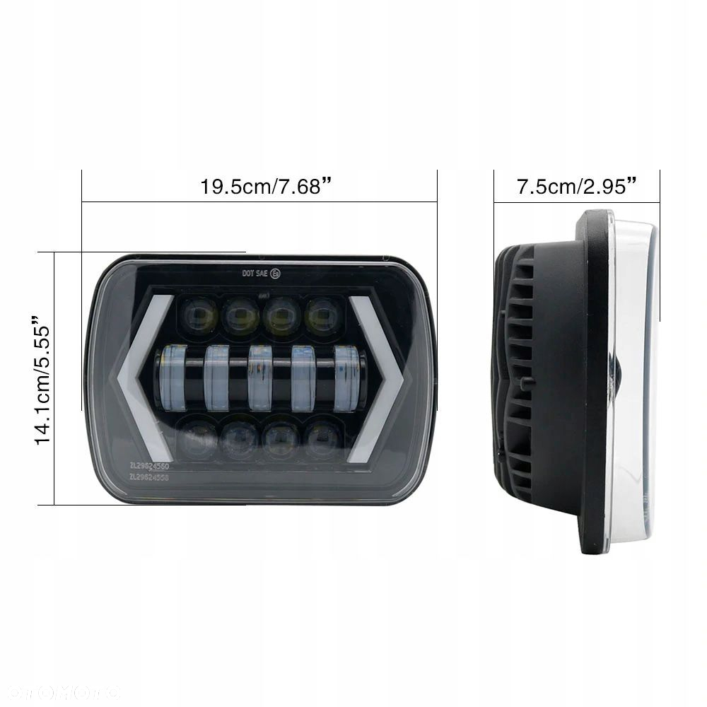Lampy przednie LED Jeep Cherokee XJ Wrangler YJ - 2