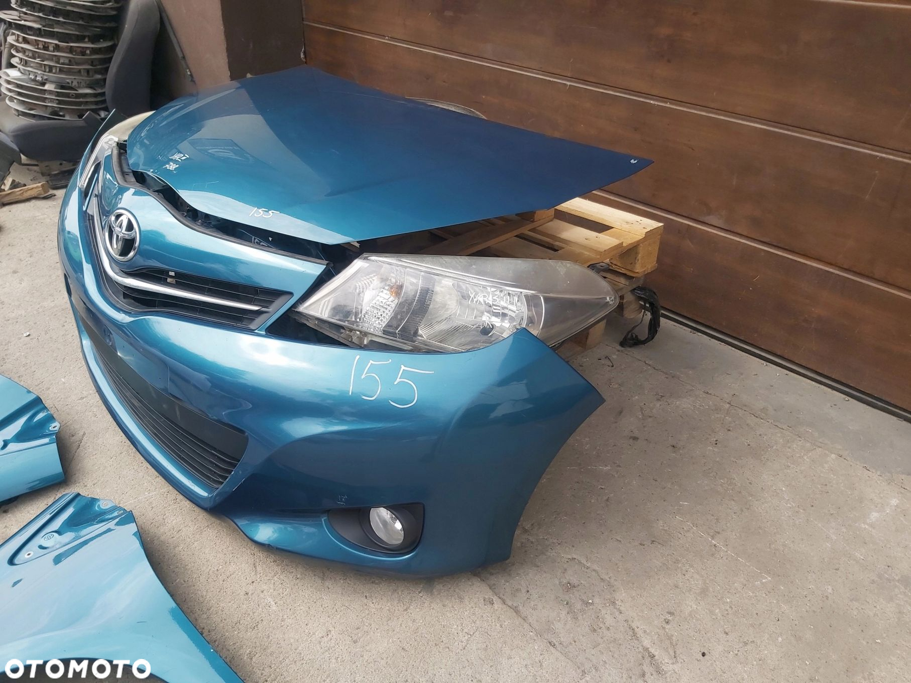 Toyota Yaris III kompletny przód zderzak maska pas - 5