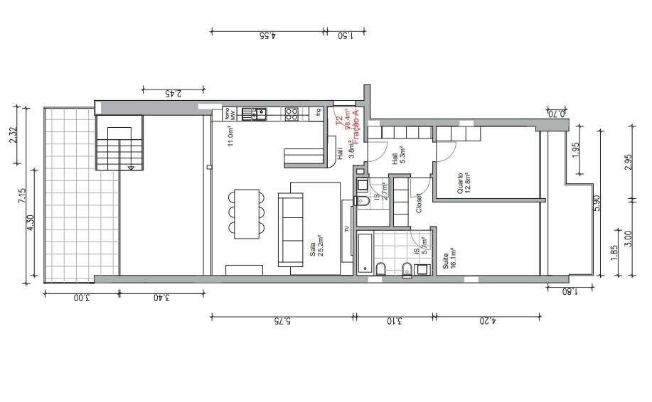 Apartamento T2 com garagem em zona dos Olivais, Coimbra - Grande imagem: 2/16