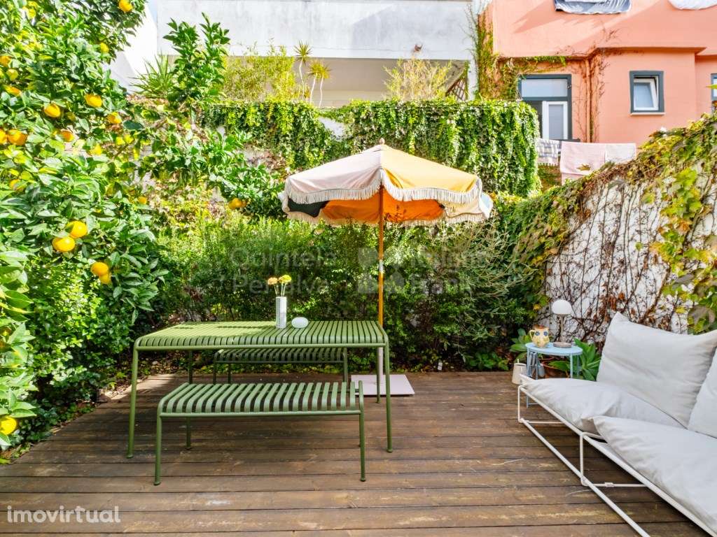 Moradia T2+1, com jardim e garagem no Príncipe Real - Grande imagem: 5/24