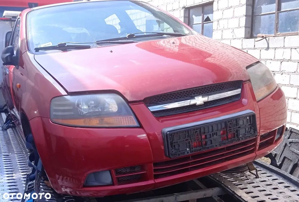 Na części Chevrolet Aveo Kalos 1.2 lak. 06U silnik skrzynia zderzak maska drzwi klapa bagażnika błotnik fotele deska rozdzielcza zawieszenie - 1