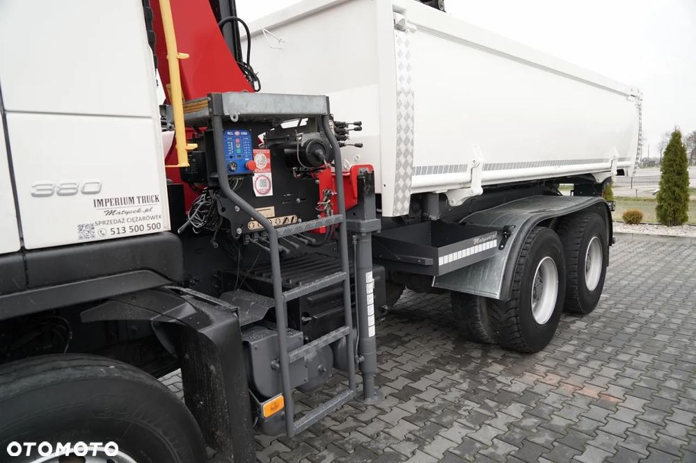 Volvo FM 410 / 6x4 / WYWROTKA + HDS PALFINGER 18002-EH A / HYDROBURTA / STEROWANIE RADIOWE / ŁYCHA / ROTATOR / EURO 6 - 18