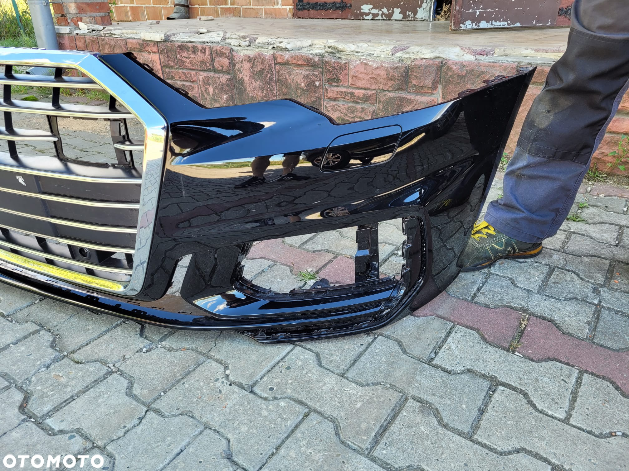 Zderzak przód przedni Audi A6 C8 S line 4k0807437C RADAR - 6