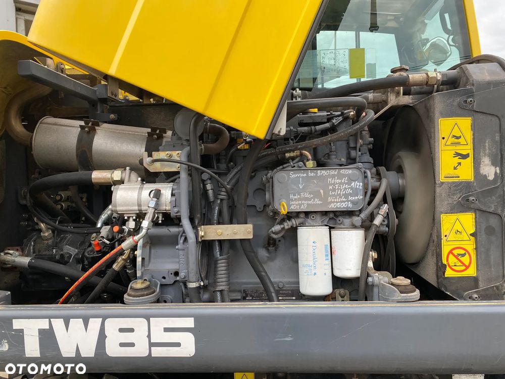 Terex TW85, GŁOWICA POWERTILT, 2 ŁYŻKI, RAMIĘ 3X ŁAMANE, KRÓTKI TYŁ, Z NIEMIEC, SUPER STAN, - 25
