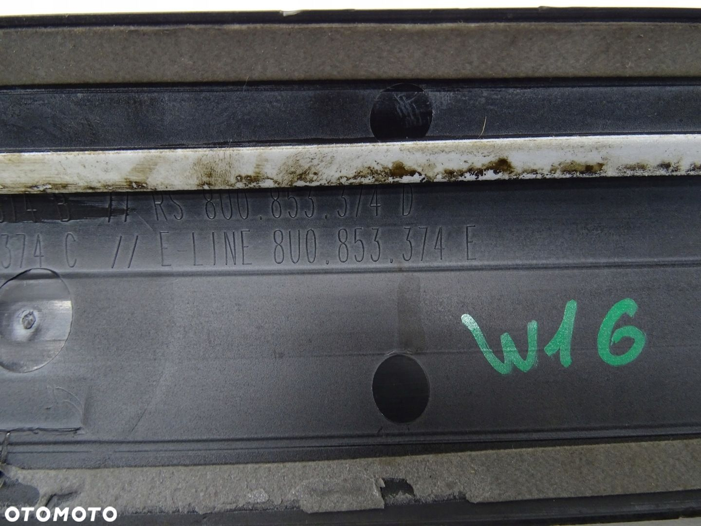 LISTWY PROGOWE NAKŁADKI PROGU KOMPLET 8U0853375A AUDI Q3 8U S-LINE - 15
