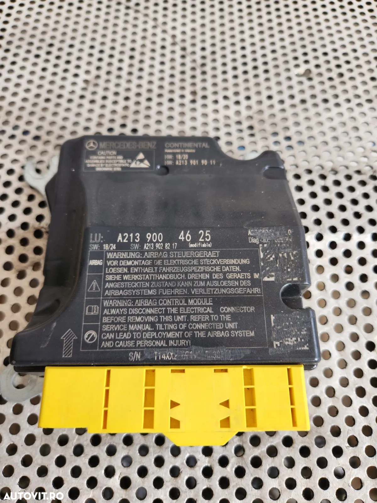 Calculator Modul Airbag Mercedes E Class W213 W238 GLC W253 X253 Cod A2139004625 Dezmembrez Mercedes GLC X253 W253 Volan Stanga Motor 654.920 - Dezmembrari Arad - 5