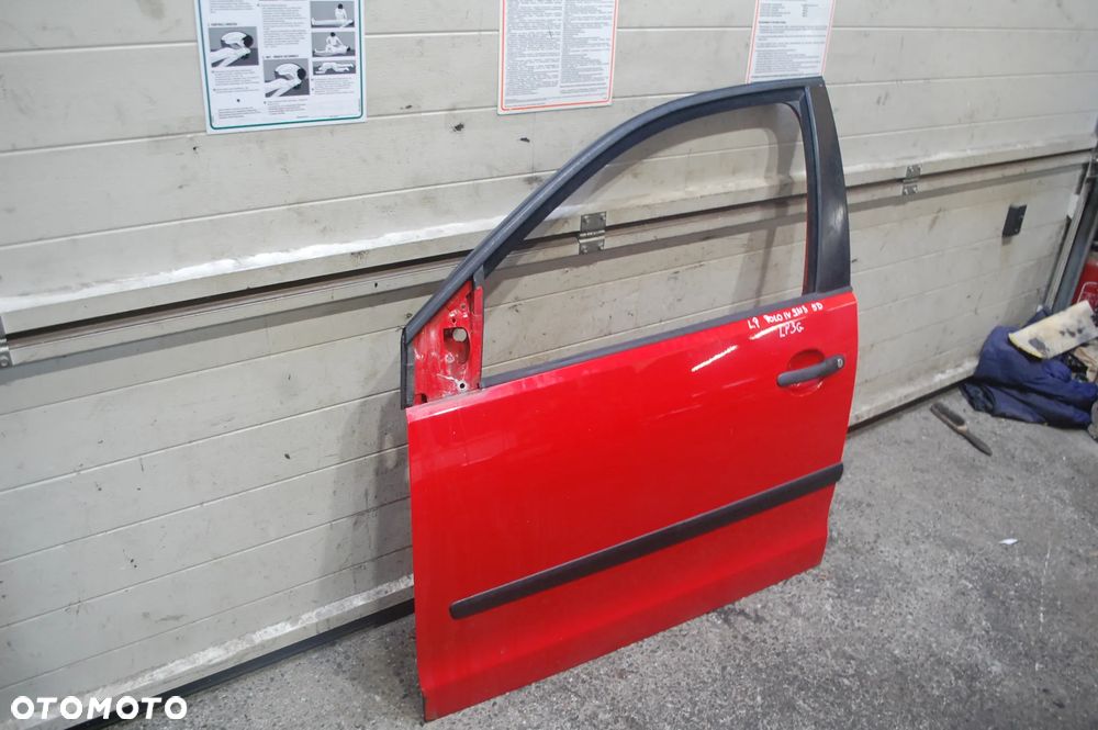 DRZWI LEWY PRZÓD PRZEDNIE LEWE VW POLO IV 9N3 5D LP3G - 6
