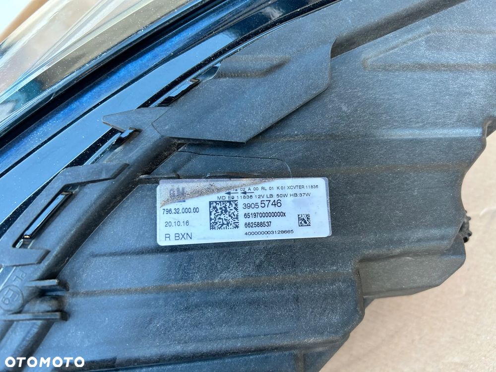 OPEL ASTRA K LAMPA PRZÓD PRZEDNIA PRAWA FULL LED 39055746 - 5