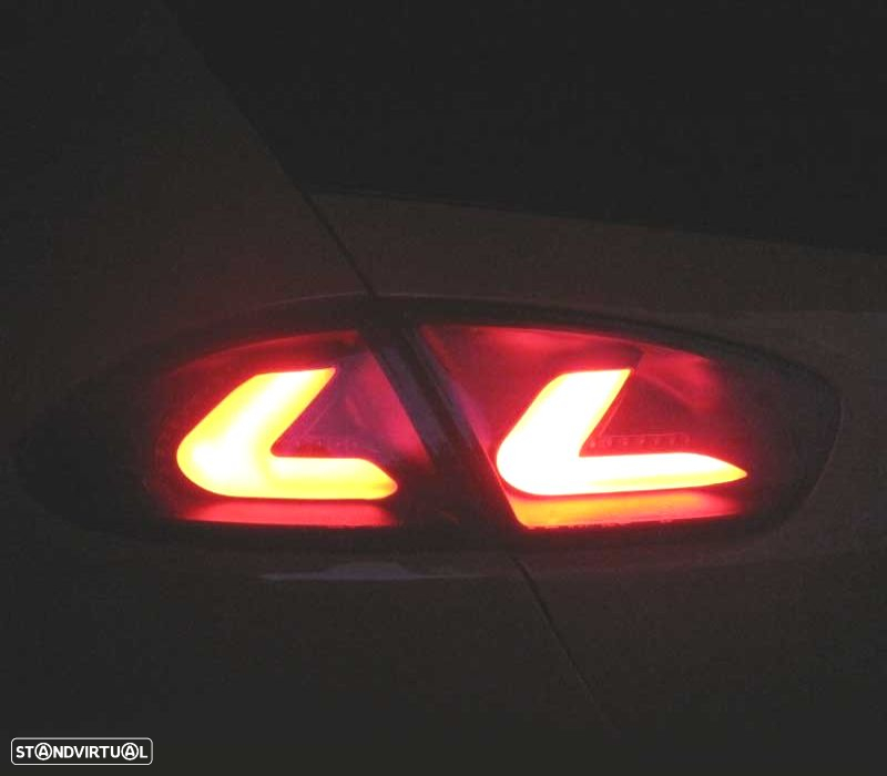 FAROLINS SEAT LEON II 09-13 CARDNA FULL LED PRETO FUMADO - 3