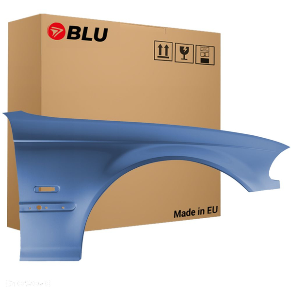 BLU Błotnik BMW 3 E46 372 prawy niebieski 98-01 przód sedan touring StahlBlau